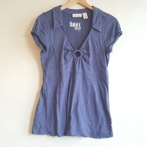 3 for $18 DKNY Jeans denim color shortsleeve tunic